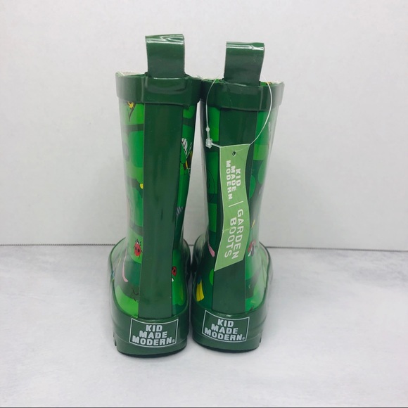 Kids' Bug Camo Garden Rain Boots Green - Picture 5 of 6